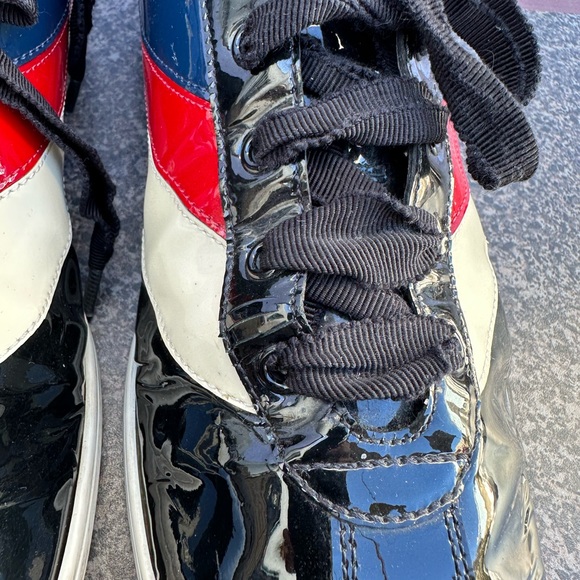 Gucci Men’s Falacer Hebron Web Patent Leather. U.S Size 8.5 Color Blk. - Picture 10 of 13